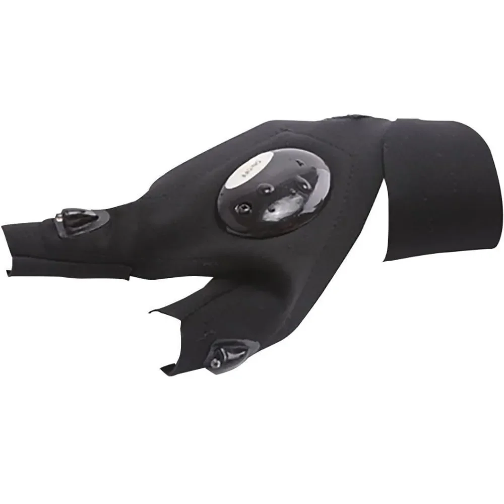 LED Flashlight Gloves, Hand Free Finger Lights Gloves Runner Light
